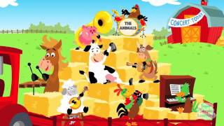 英文儿歌《Animals On The Farm 》農場动物秀学叫声 Learn Animal Sounds [upl. by Tierza]