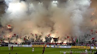 Legia Warszawa  Lech Poznań pyroshow choreography and support [upl. by Virgie]