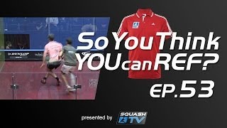 Squash  So You Think You Can Ref EP53  Ashour v Rosner [upl. by Nolyarg]