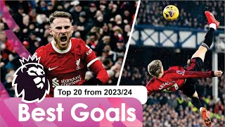 BEST GOALS from the 202324 season  Premier League EPL  Foden  Garnacho  Kudus  Saka  Palmer [upl. by Cathlene524]