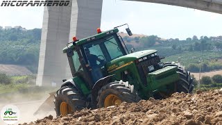 EXTREME PLOUGHING  JOHN DEERE 8210  ERMO Trivomere  AGROMECCANICA POMANTE [upl. by Siram]