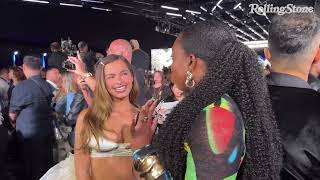 Addison Rae Talks Diet Pepsi at 2024 MTV VMAs [upl. by Hovey]