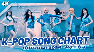 TOP 100 KPOP SONG CHART  OCTOBER 2024 WEEK 1 [upl. by Rengaw]