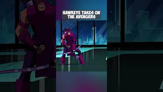 Hawkeye Takes On The Avengers 😲 marvel avengers [upl. by Zales791]