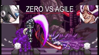 ROCKMAN X Black ZERO vs Agile  ROCKMAN ZERO  MEGAMAN X  MEGAMAN ZERO  ロックマン X ロックマン ゼロ [upl. by Shulins761]