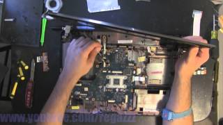 TOSHIBA L675D take apart disassembly howto video nothing left HD [upl. by Osswald467]