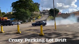 Crazy Parking Lot Drifting in Jamaica 🇯🇲 by Teddy Ranks [upl. by Attennyl]