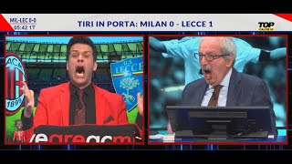 Milan Lecce 30 CON TIZIANO CRUDELI DELIRIO ROSSONERO [upl. by Kcirdaed28]