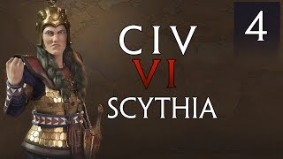 Civilization 6 Gameplay Scythia Part 4  Declaration of War Lets Play Civ 6 First Look [upl. by Mungo]