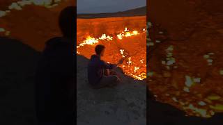 नरक का दरवाजा 🔥Door To Hell Story in Hindi  Darvaza Gas Crater  Turkmenistan  shots [upl. by Walke]