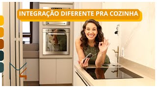 TOUR DE INTEGRAÇÃO DE SALA COM COZINHA DE UM JEITO DIFERENTE [upl. by Attenehs]