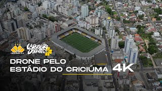 4K  VÔO DE DRONE PELO ESTÁDIO DO CRICIÚMA [upl. by Ellinad]