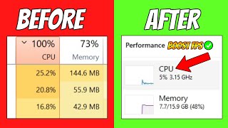 Fix 100 CPU Usage Windows 11  Fix System interrupts 100 CPU  High CPU laptop  Boost FPS  How To [upl. by Nale]