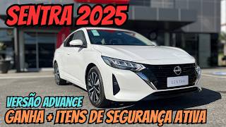 NOVO Sentra 2025 ADVANCE é o melhor CUSTO BENEFÍCIO da categoria [upl. by Nivonod]