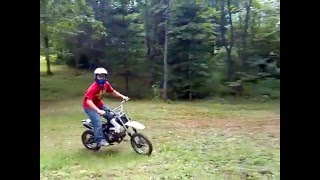 Coolster 125cc pit bike wide open riding [upl. by Sheley]