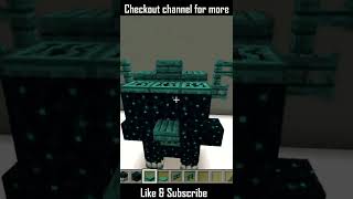 How to Build Warden Mob Statue with Sculk Blocks in Minecraft 119   Mob Statues  shorts [upl. by Eugeniusz]