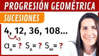 Progresión GEOMÉTRICA Término General y Suma de Términos 🌀 SUCESIONES [upl. by Moya]