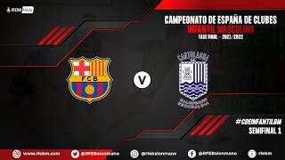 CDEInfantilBM  Masculino  Semifinal  Barça Infantil A  Cantolagua A [upl. by Kcirrek]