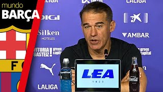 Rueda de prensa íntegra de Luis García tras el partido  Alavés 03 FC Barcelona  LaLiga [upl. by Felt202]