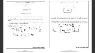 AP Physics C Mechanics 2024 Free Response Questions Set 1 [upl. by Nahtannoj]