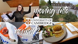 CAMBRIDGE UNIVERSITY MOVE IN VLOG 2019 👩🏻‍🎓 [upl. by Ahsinut525]