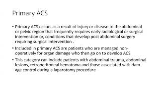 INTRAABDOMINAL HYPERTESION [upl. by Bobinette]