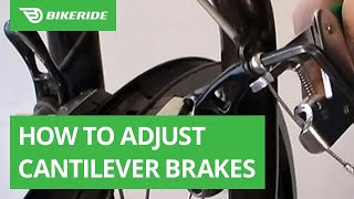 How to Adjust Cantilever Brakes [upl. by Delahk905]