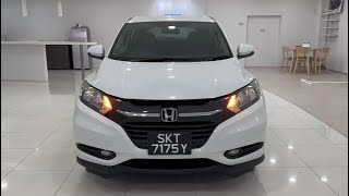 Honda HRV 15 LX CVT Revcam 2015 White Keyless  SKT7175Y [upl. by Ecnedac486]