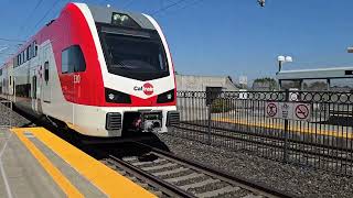 Caltrain Local 618 at Millbrae Station with JPBX 330 and 329 Stadler EMU Trainset caltrain [upl. by Zacharias481]