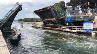 Gloucester MA  Cut Bridge Blynman Canal Time Lapse August 2019 [upl. by Fillian]