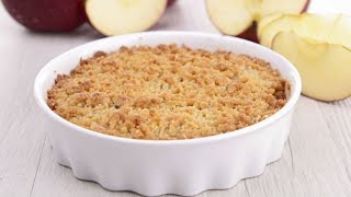 Recette Crumble aux pommes et chocolat [upl. by Stoneham]