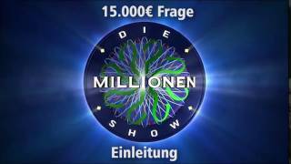 15000€ Frage  Einleitung  Millionenshow Soundeffect [upl. by Noivax]