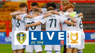 LIVE FOOTBALL  Leeds United U18 v MK Dons U18  FA Youth Cup Third Round [upl. by Bartolomeo]