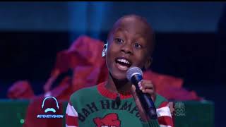 Steve Harvey Show The Melisizwe Brothers Performance O Holy Night [upl. by Alleirbag]