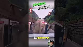 no quiso chocarlo pero termino volcando 😱camiones truck camioneros trailer camion [upl. by Hanala]