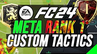 BEST META RANK CUSTOM TACTICS 4321 PRO SET UP ALL VARIATIONS  FC 24 [upl. by Amalle658]