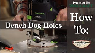 Woodcraft 101 Workbench Dog Holes [upl. by Dielle652]