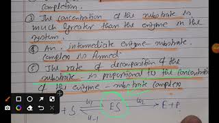 Assumption of Michaelis Menten Equation explained csirnet GATEXL2023 [upl. by Diego]