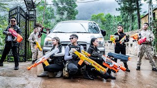 LTT Game Nerf War  Mercenary Warriors SEAL X Nerf Guns Fight Mr Close Crazy Dark House [upl. by Lisle]