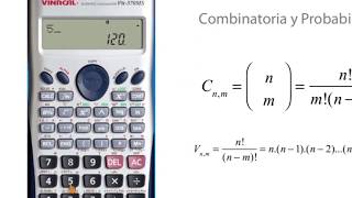 Cómo utilizar calculadora CASIO para cálculos de combinatoria [upl. by Tjon]