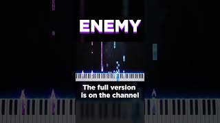 ENEMY PIANO TUTORIAL  Arcane Season 1 Opening  Imagine Dragons amp JID [upl. by Yrebmik]