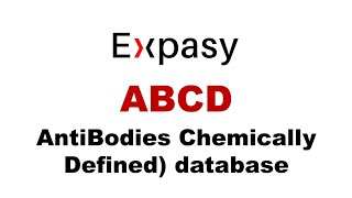 Expasy ABCD database A database of antibodies information  Bioinformatics  Biotechnology [upl. by Adnoloy]