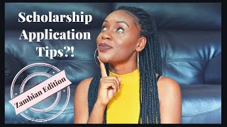 Zambian Edition Scholarship Application Tips [upl. by Asilef342]