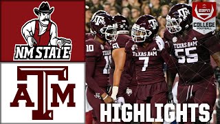 New Mexico State Aggies vs Texas AampM Aggies  Full Game Highlights  ESPN College Football [upl. by Button]