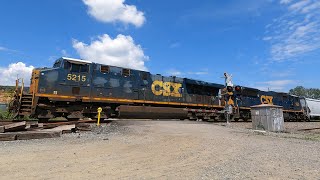 Fresh SD70AC 4724 Second out on CSX M421 in Dumfries VA  642024 [upl. by Gean]