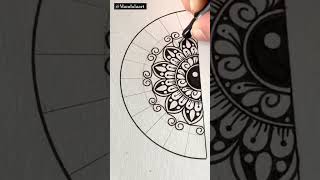 Mandala Tutorialshorts mandaladrawing mandaladesign drawing song mandalaart trending ytviral [upl. by Bent]