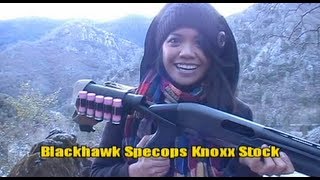 Shooting Clay Pigeons with my Blackhawk Specops Stock [upl. by Orihakat]