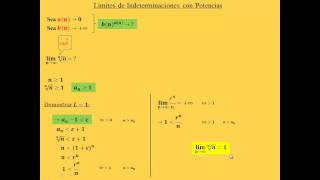 27  Indeterminaciones con Potencias I  CBC  UBA [upl. by Romie380]