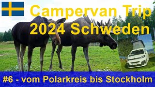 6 Campervan Trip Schweden 2024  vom Polarkreis bis Uppsala [upl. by Atnohsal]