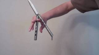 Balisong Tutorial Backhand Twirl Beginner [upl. by Kaila]